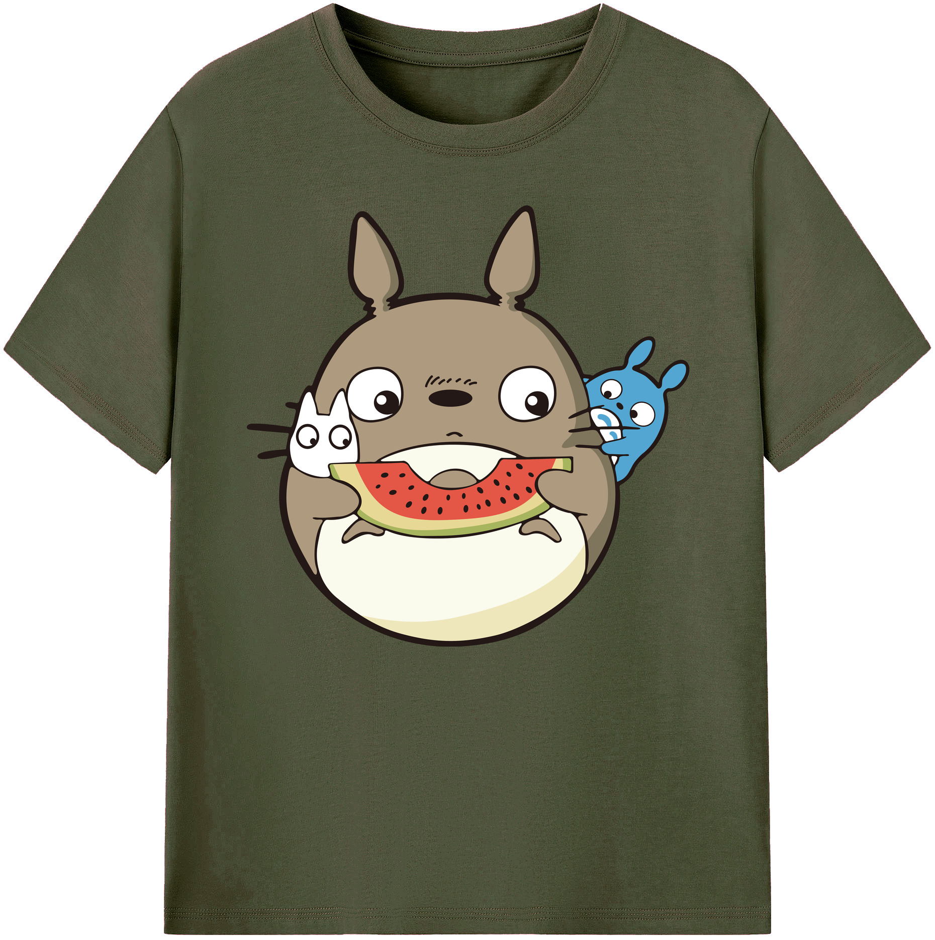（画像用） となりのトトロ 草壁メイ 草壁サツキ My Neighbor Totoro Satsuki Kusakabe Mei Kusakabe 綿100％ メンズ半袖Tシャツ｜肌触りやわらか＆通気性